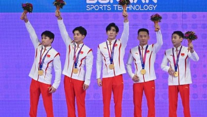 亚运体操中国八金完胜日本 女队两强项失守敲警钟