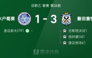 开云-日职乙战报：西川幸之介送礼，渡边亮世界波制胜，磐田喜悦3-1水户蜀葵